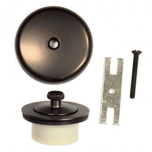 Universal Lift and Turn Tub Drain Trim Kit with Overflow in Oil Rubbed Bronze