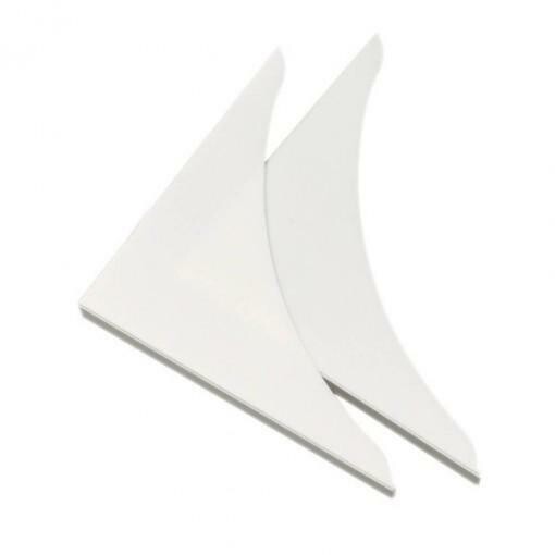 7 in. Shower Guard in White
