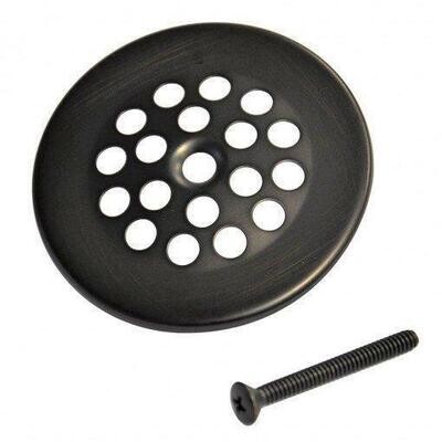 2-7/8 in. Bath Grid Strainer with Screw in Oil Rubbed Bronze