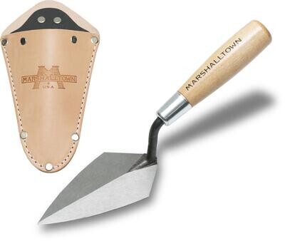 Marshalltown 16941 Archaeology Trowel-5" Stiff Pointing Trowel with Holster