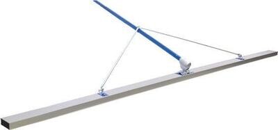 Marshalltown 14963 Concrete Magnesium Square End Check Rod 2 X 4 X 10'with 3 each 6' PB Swaged Poles and T91 Bracket