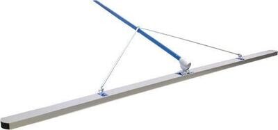 Marshalltown 14977 Concrete Magnesium Round End Check Rod 2 X 5 X 8' with 3 each 6' PB Swaged Poles and T91 Bracket