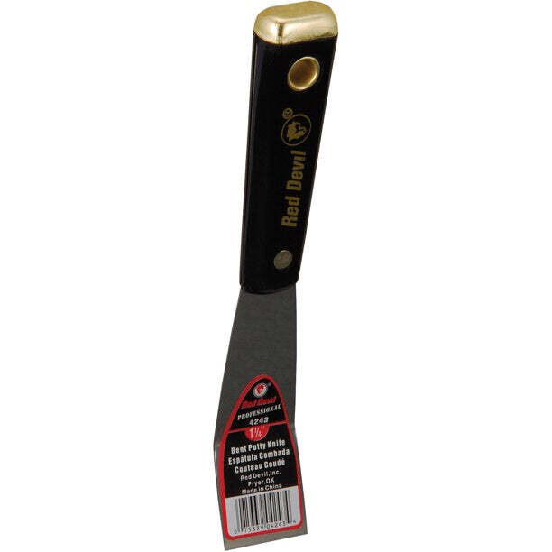 Red Devil 4243 Bent Putty Knife 4200 Pro Series - 1 1-4" (3.2 cm)