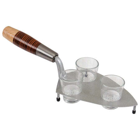 W. Rose Shot Glass Holder with Glasses