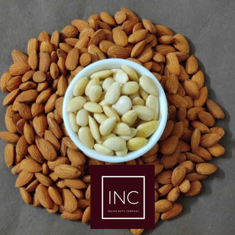 Almonds without skin