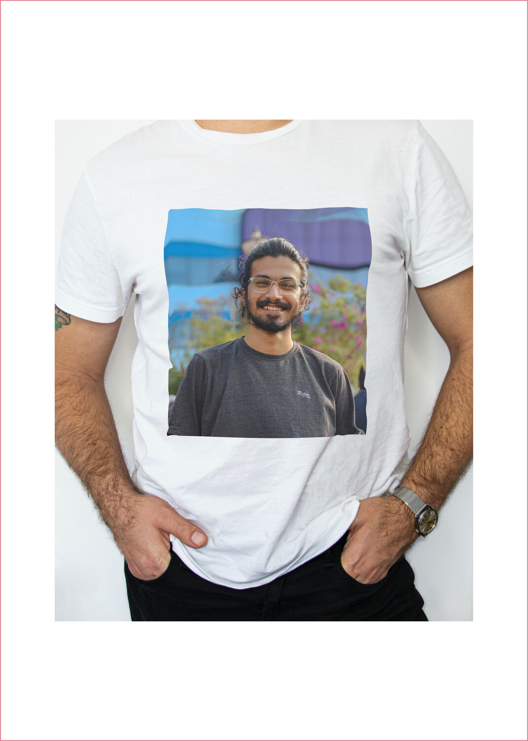 Customized Photo Printed Cotton T-Shirt
