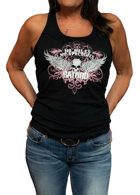 Ladies "No Rules" Racer back Tank