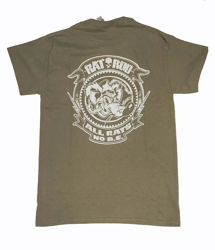 Men's  "All Rats, No B.S."  fatigue green
