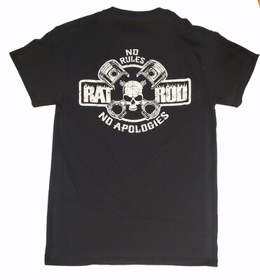 Men's Distributor cap Skull Logo "No Rules" tee