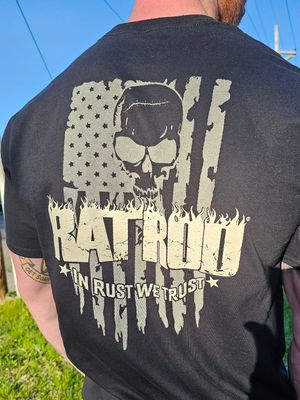 Men's tee  IN RUST WE TRUST (Black))