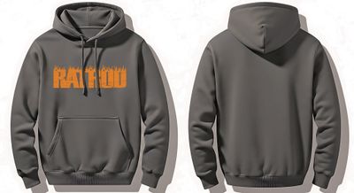 Men's Pullover Hoodie GOLD RATROD LOGO