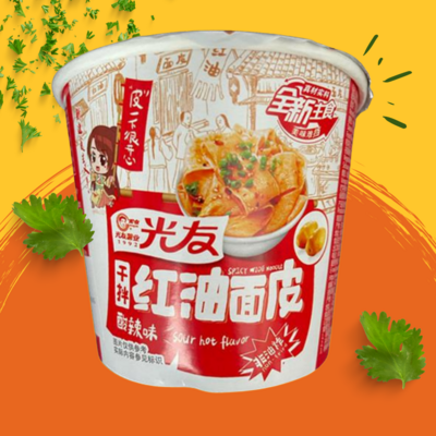 光友 红油面皮 GuangYou Spicy Wide Noodle