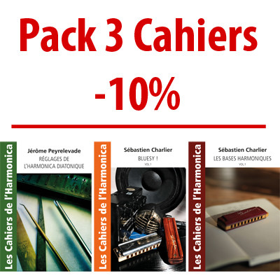PACK 3 Cahiers de l&#39;Harmonica