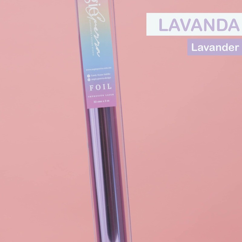 Foil  Lavanda 3 Metros Marca ANGIE GUERRA