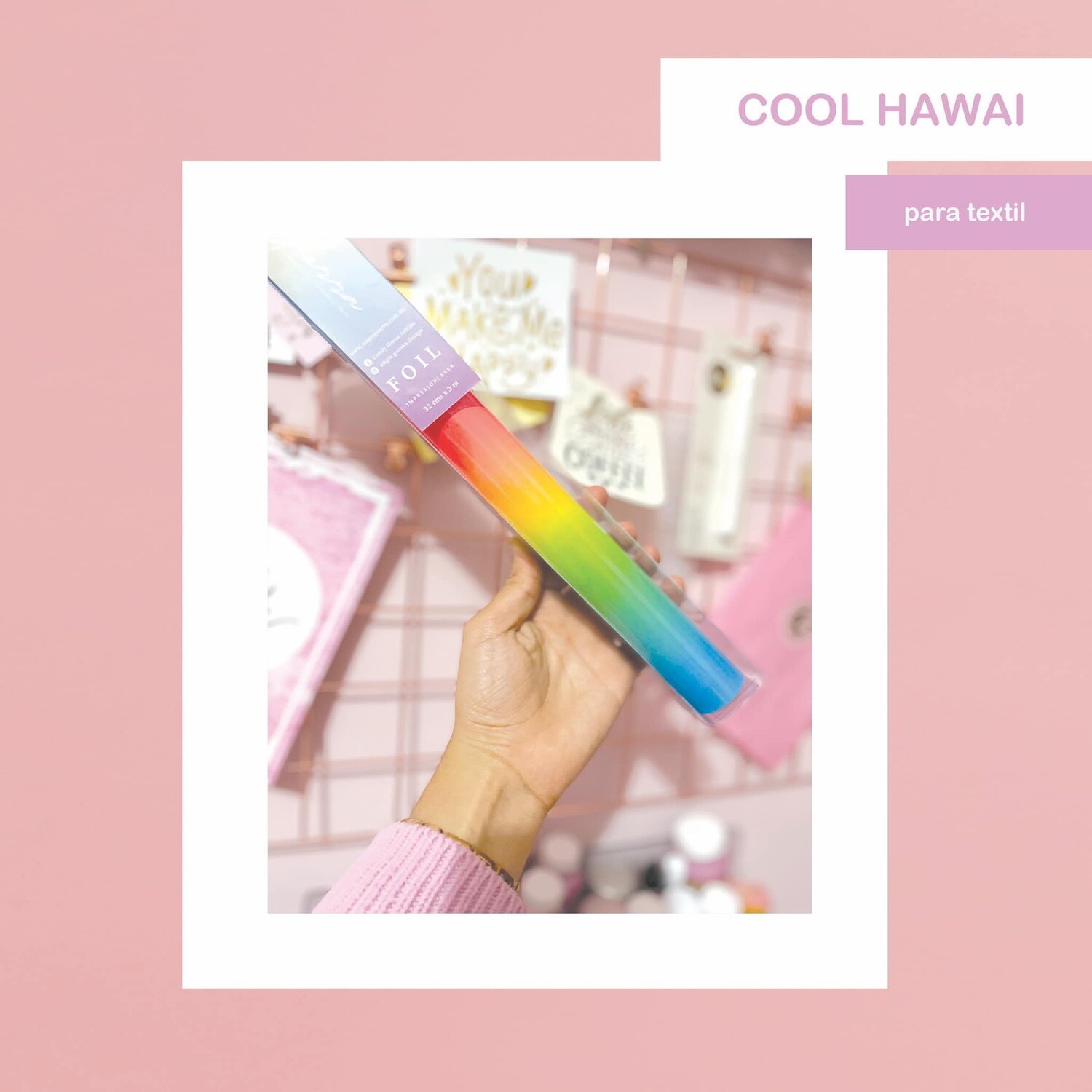 FOIL TEXTIL ANGIE GUERRA  Color Cool Hawai 3 Metros