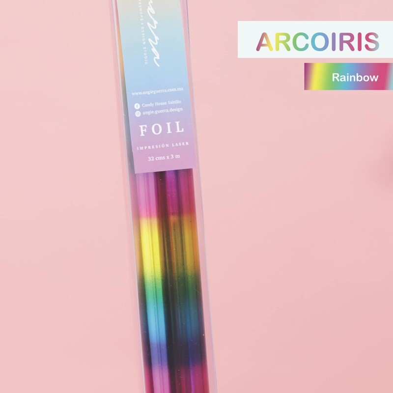 Foil Rainbow 3 Metros Marca ANGIE GUERRA