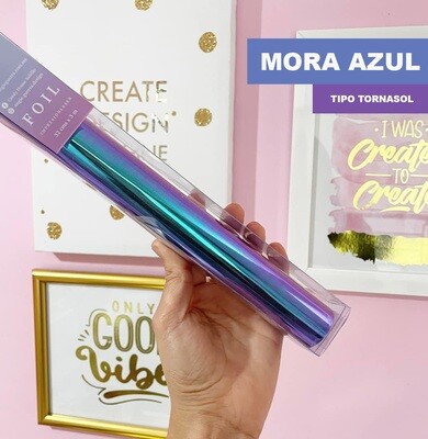 Foil  Mora Azul 3 Metros Marca ANGIE GUERRA