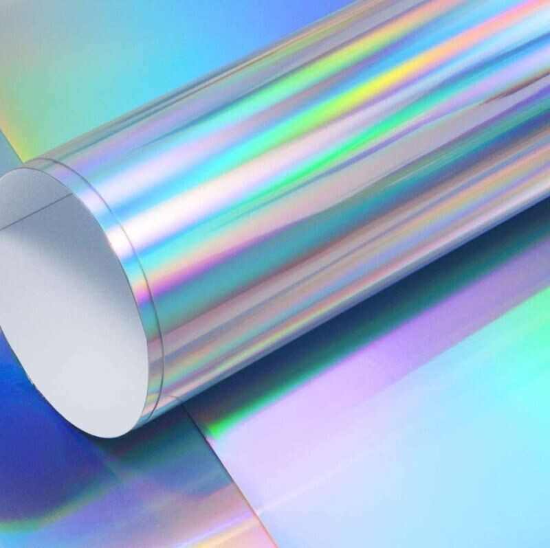 Vinil Adhesivo - Plateado Holográfico