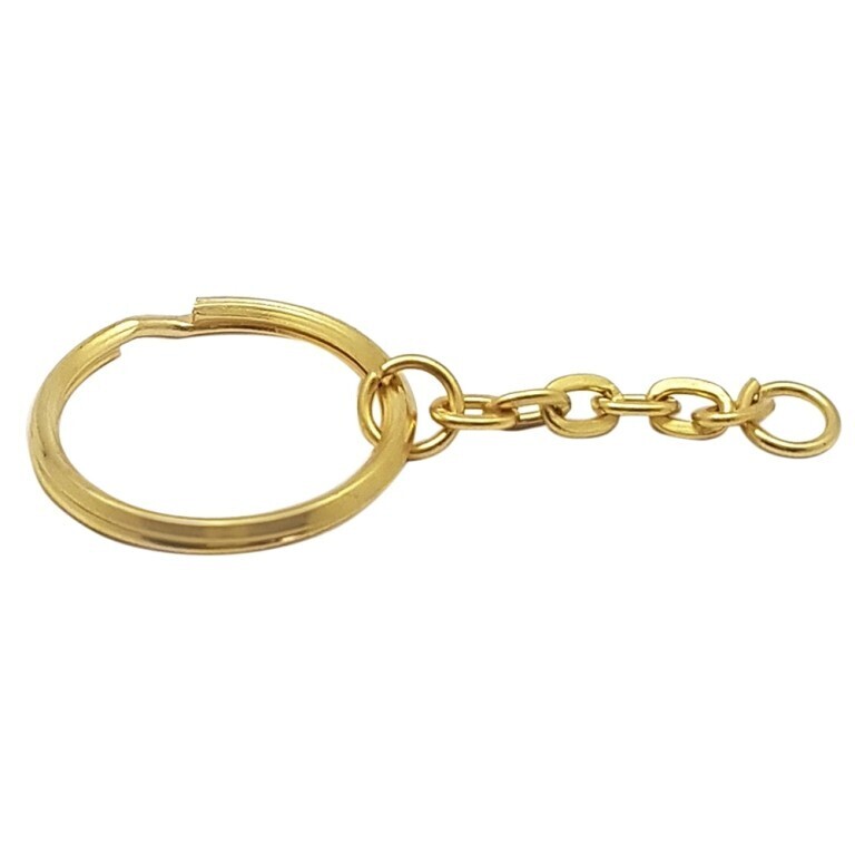 Argollas doradas para llaveros