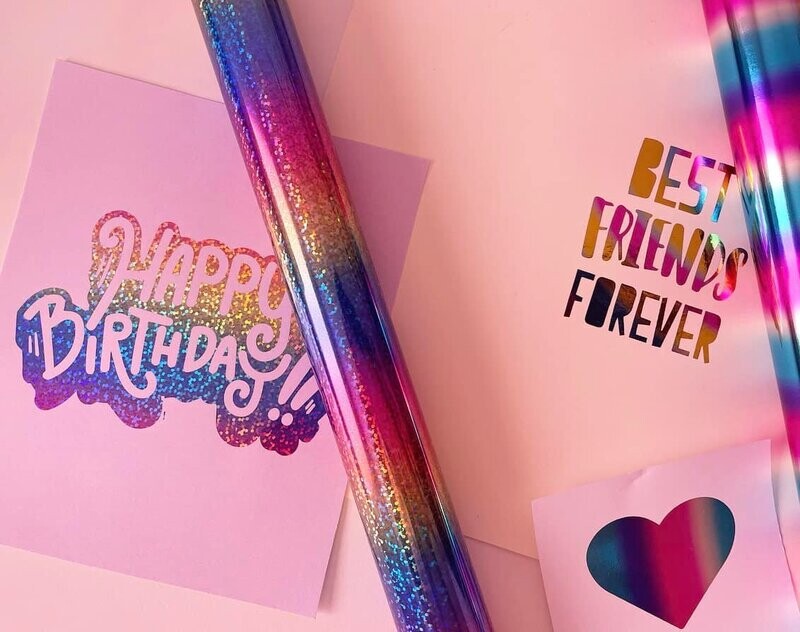 Foil Arcoíris Confeti 3 Metros Marca ANGIE GUERRA