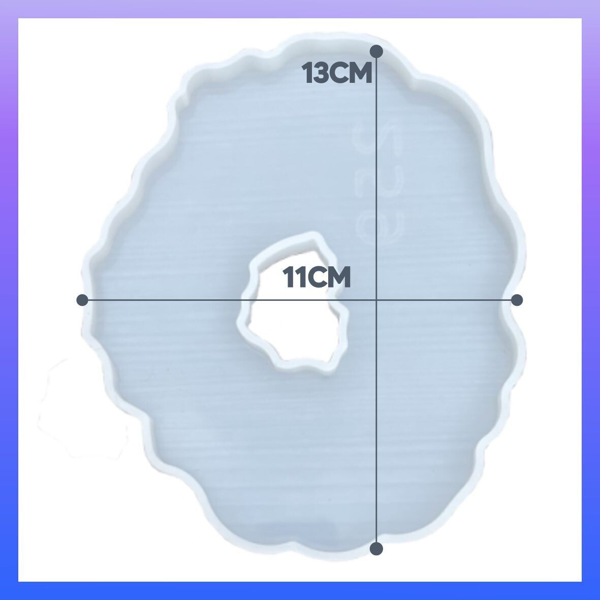 Molde de Silicon Geoda Circular Sin Centro