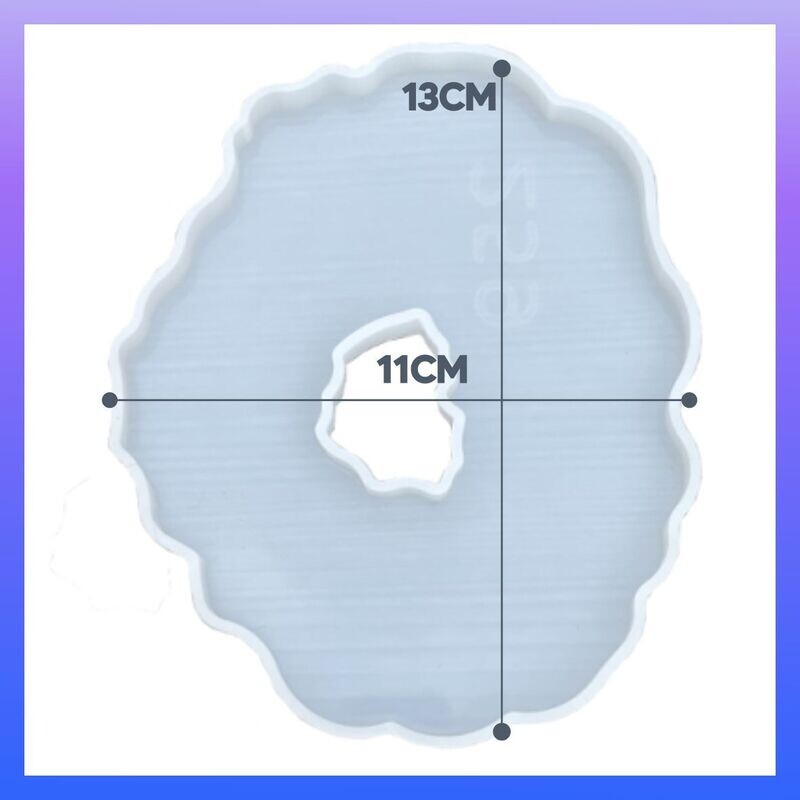 Molde de Silicon Geoda Circular Sin Centro