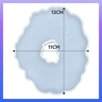 Molde de Silicon Geoda Circular Sin Centro