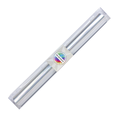 Foil Multicolor Color Plateado Escarchado 5 Metros