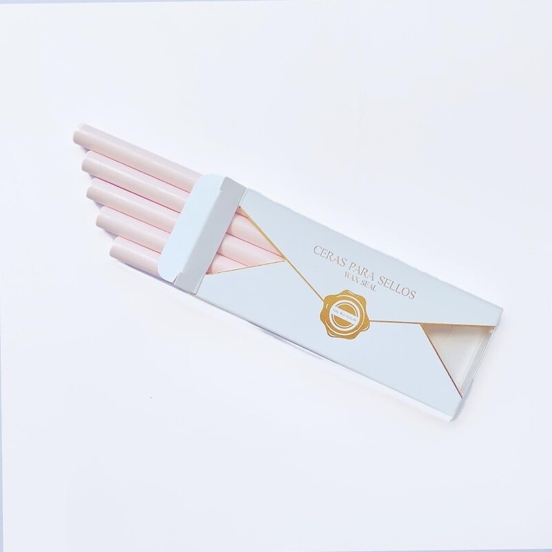 Cera para sellos de lacre color Rosa Palo