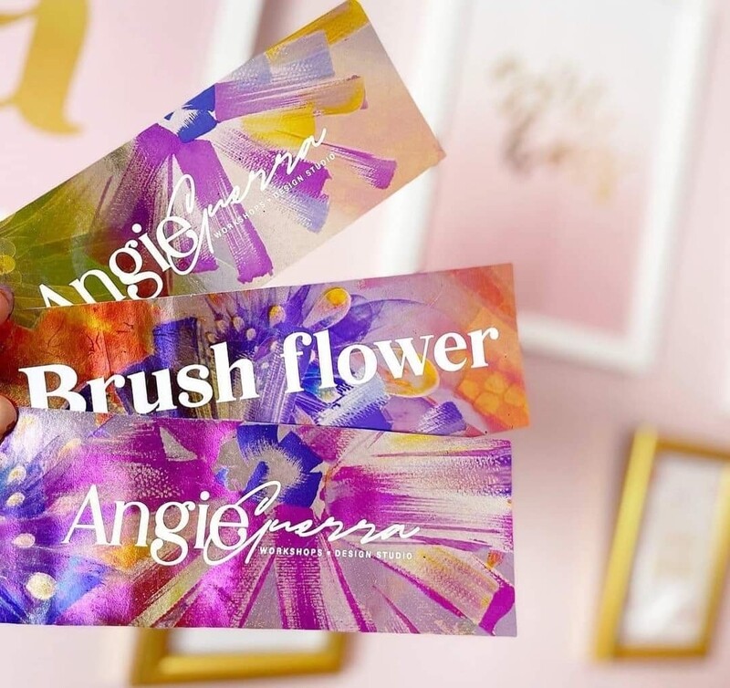 Foil Brush Flower 3 Metros Marca ANGIE GUERRA