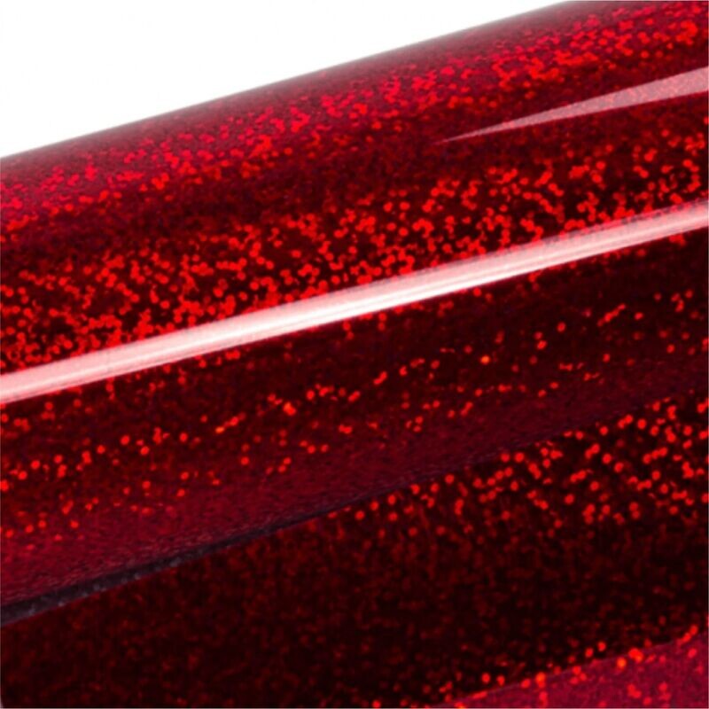 Vinil Adhesivo - Rojo Escarchado