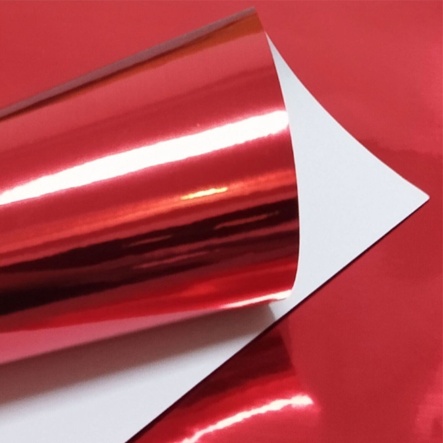 Vinil Adhesivo Chrome - Rojo