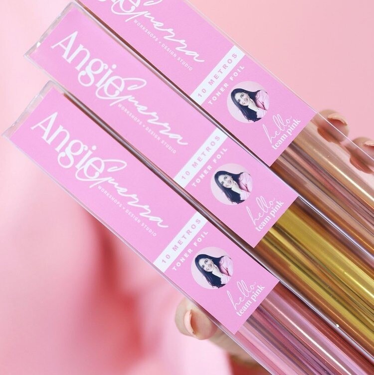 Foil   Dorado 10 Metros Marca ANGIE GUERRA