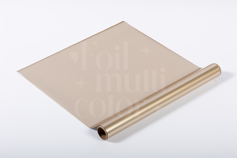 Foil Multicolor Color Dorado Mate 3 metros