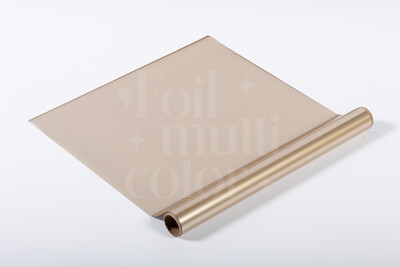 Foil Multicolor Color Dorado Mate 3 metros