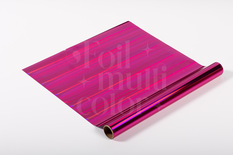 Foil Multicolor Color Fucsia holográfico 3 Metros