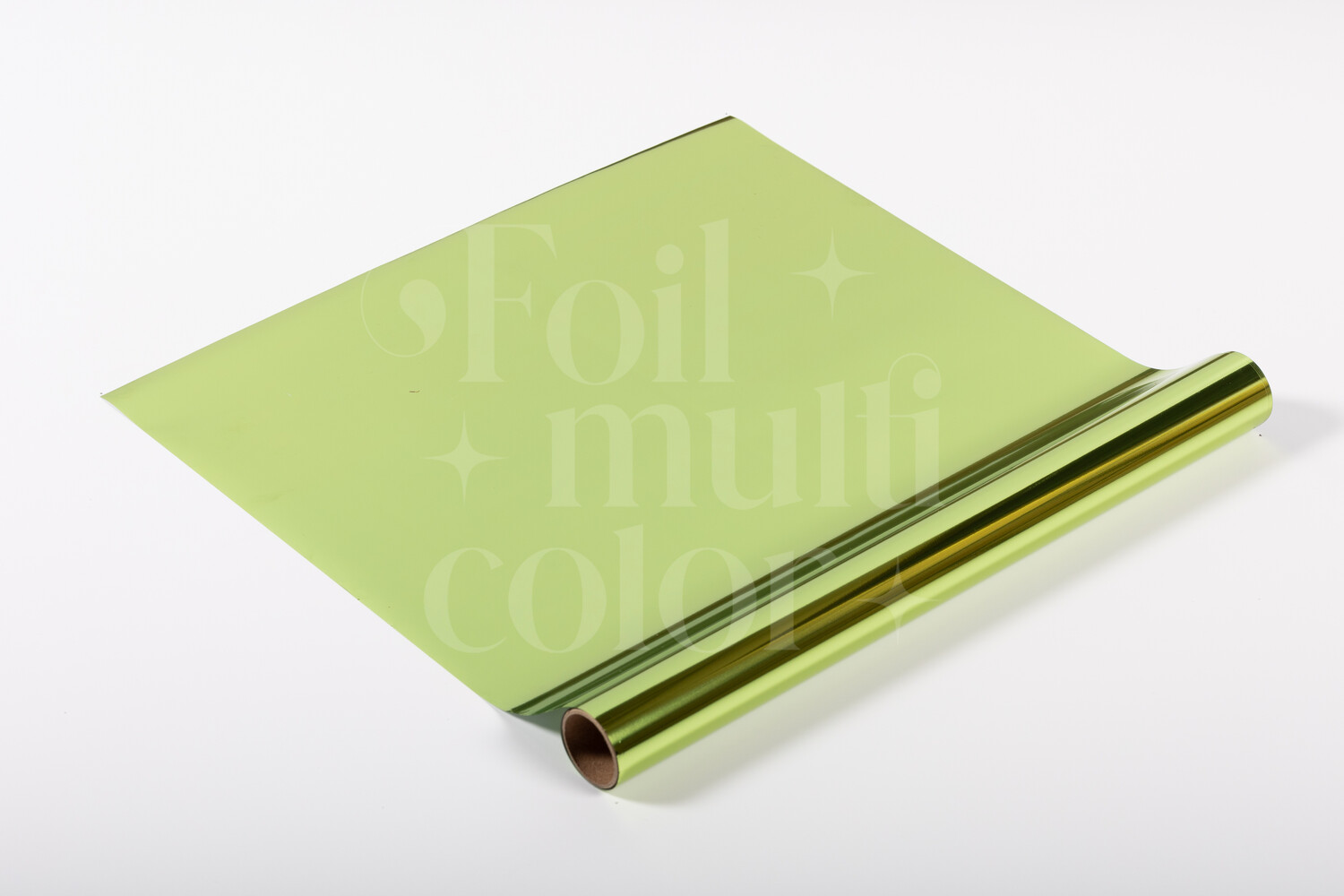 Foil Multicolor Color Verde Limón 3 Metros