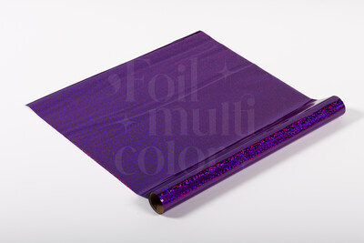 Foil Multicolor Morado Escarchado 3 Metros.
