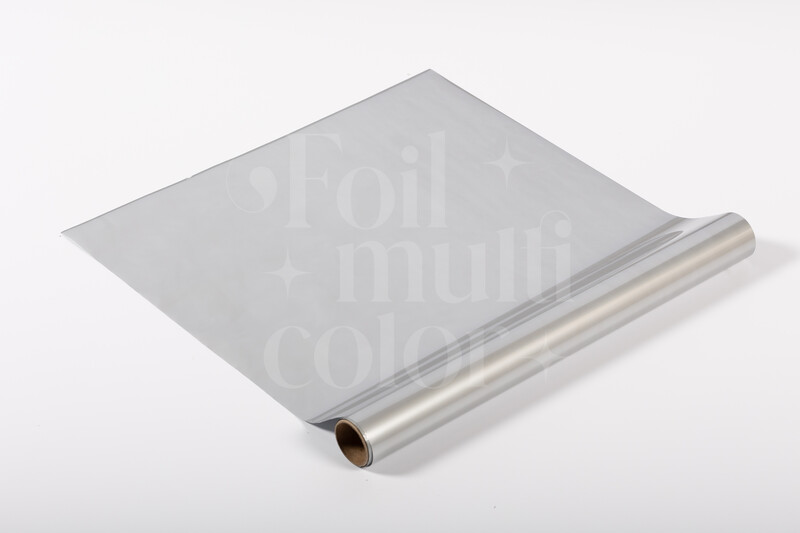 Foil Multicolor Color Plateado Mate 5 Metros