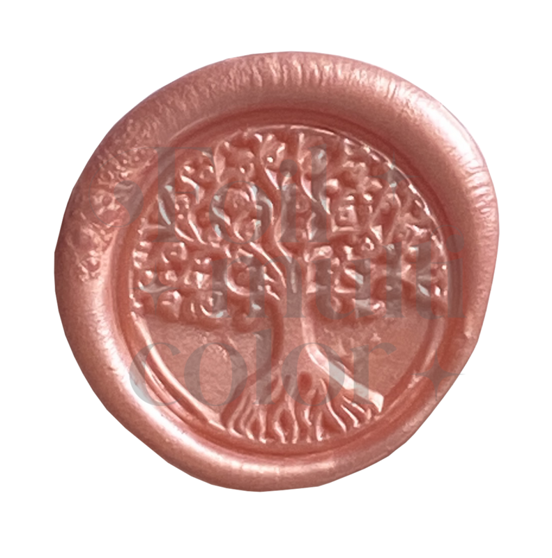 Cera para sellos de lacre color Rosa Salmon Perla