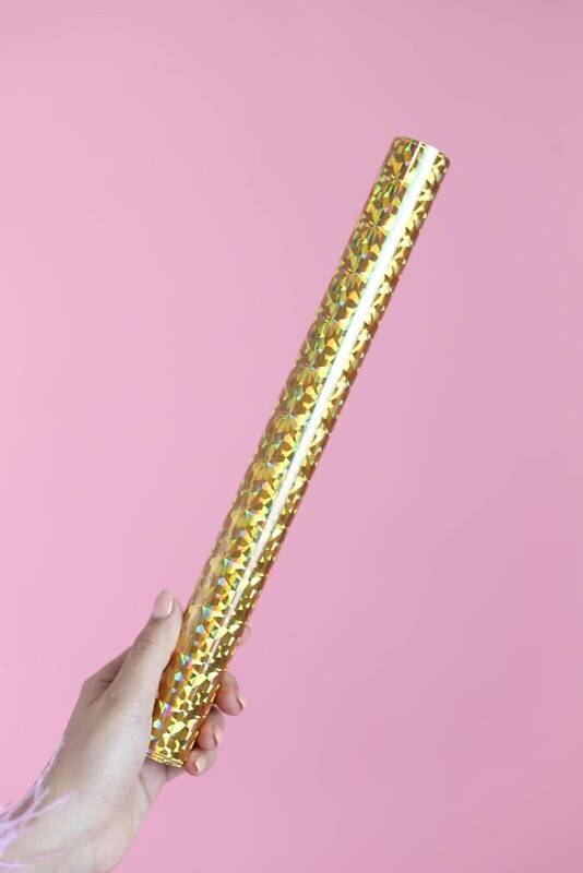 Foil Dorado Vidrio Roto 3 Metros Marca ANGIE GUERRA