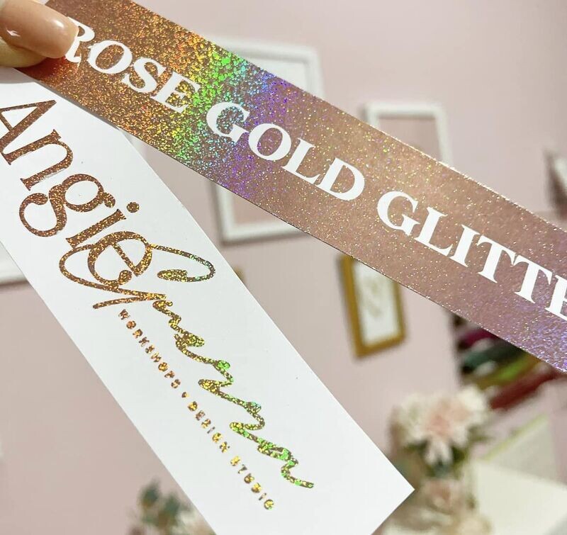 Foil Rose Gold Gltter 3 Metros Marca ANGIE GUERRA