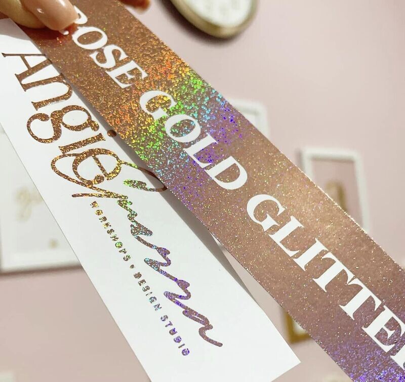 Foil Rose Gold Gltter 3 Metros Marca ANGIE GUERRA