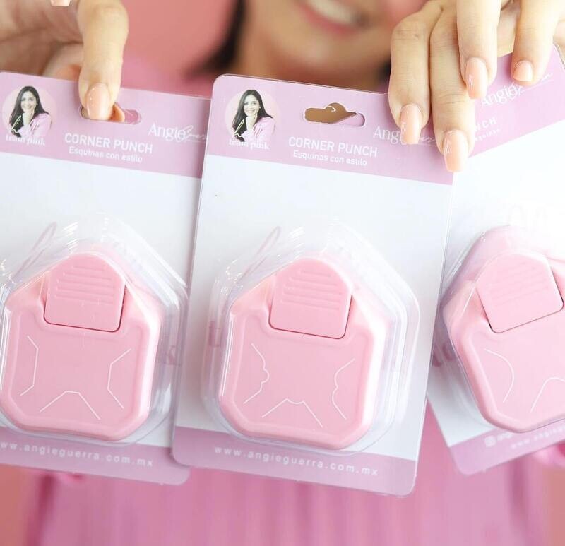 Corner Punch Team Pink  ( puntas cuadradas )