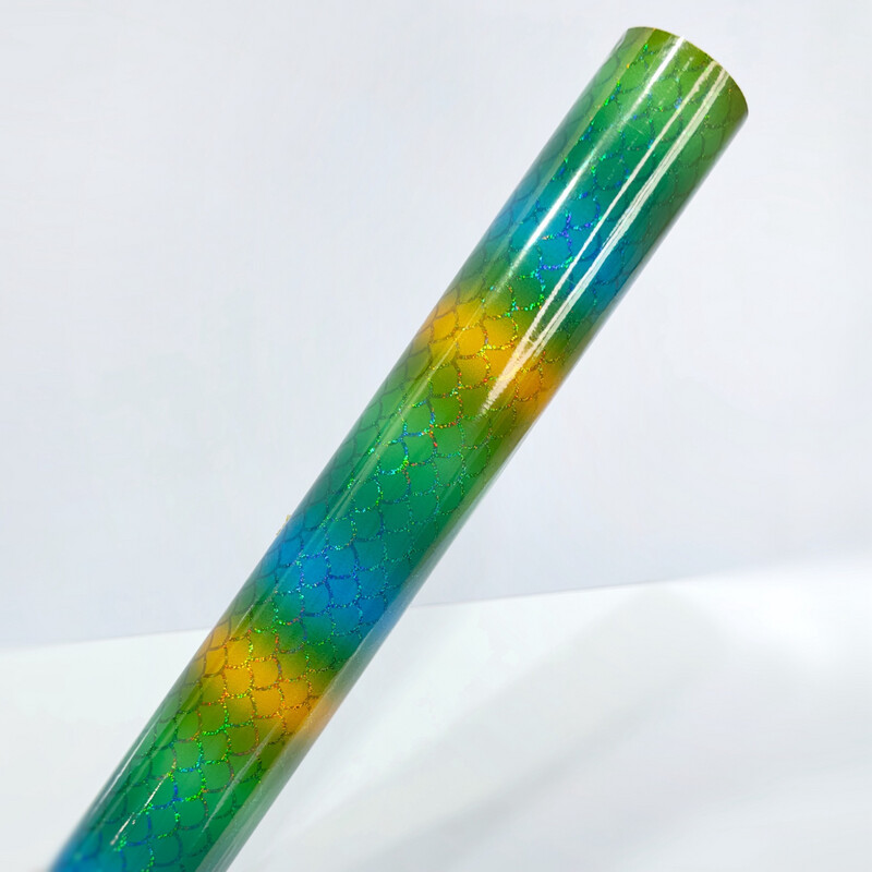 Vinil Adhesivo Mermaid Green Rainbow
