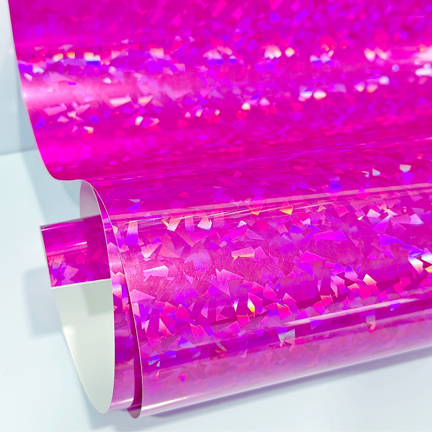 Vinil Adhesivo Vidrio Roto Pink
