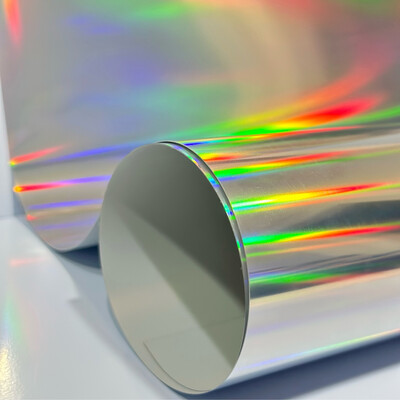 Vinil Textil Plata Holográfico