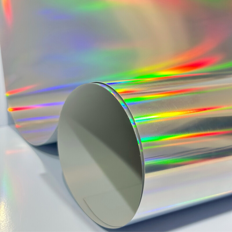 Vinil Textil Plata Holográfico