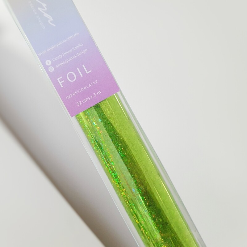 Foil Verde Galáctico Marca Angie Guerra
