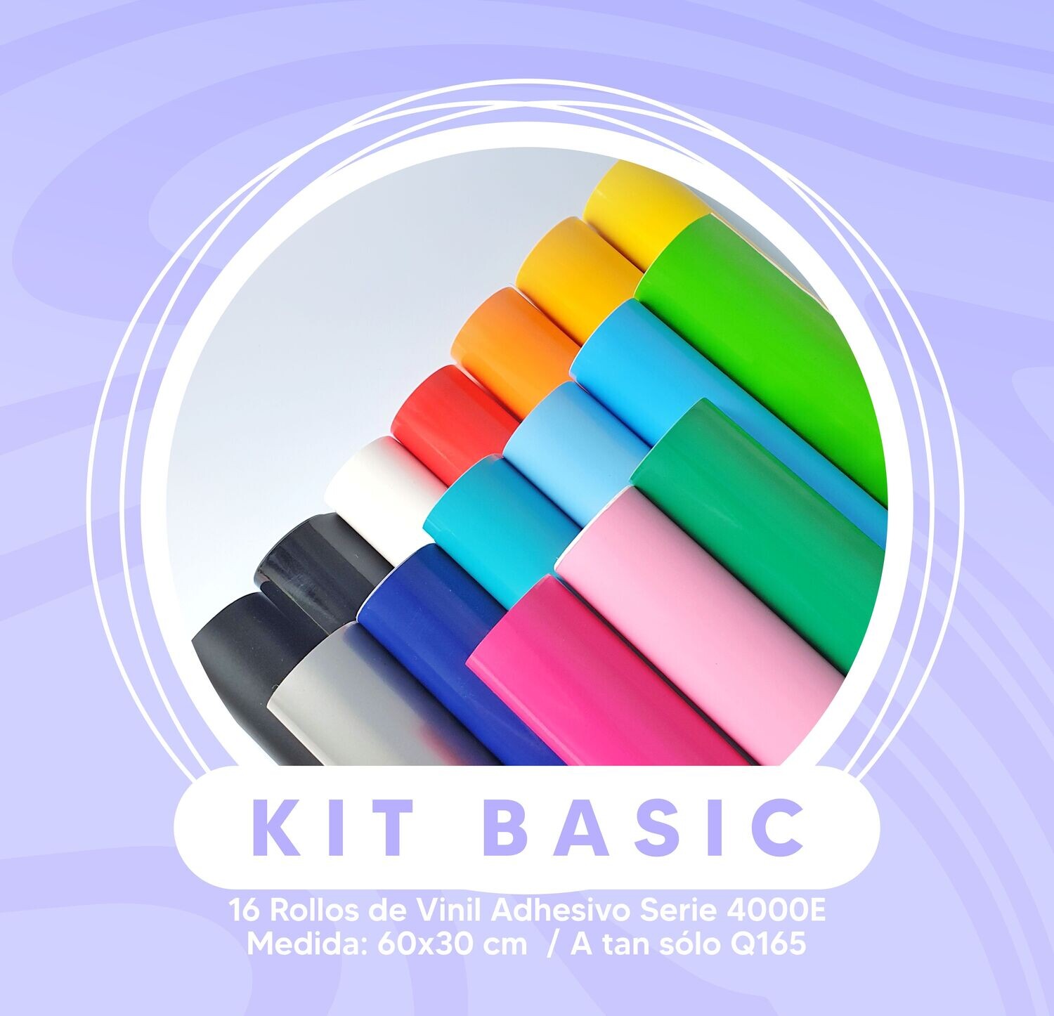 KIT Basic 16 Rollos Vinil Adhesivo